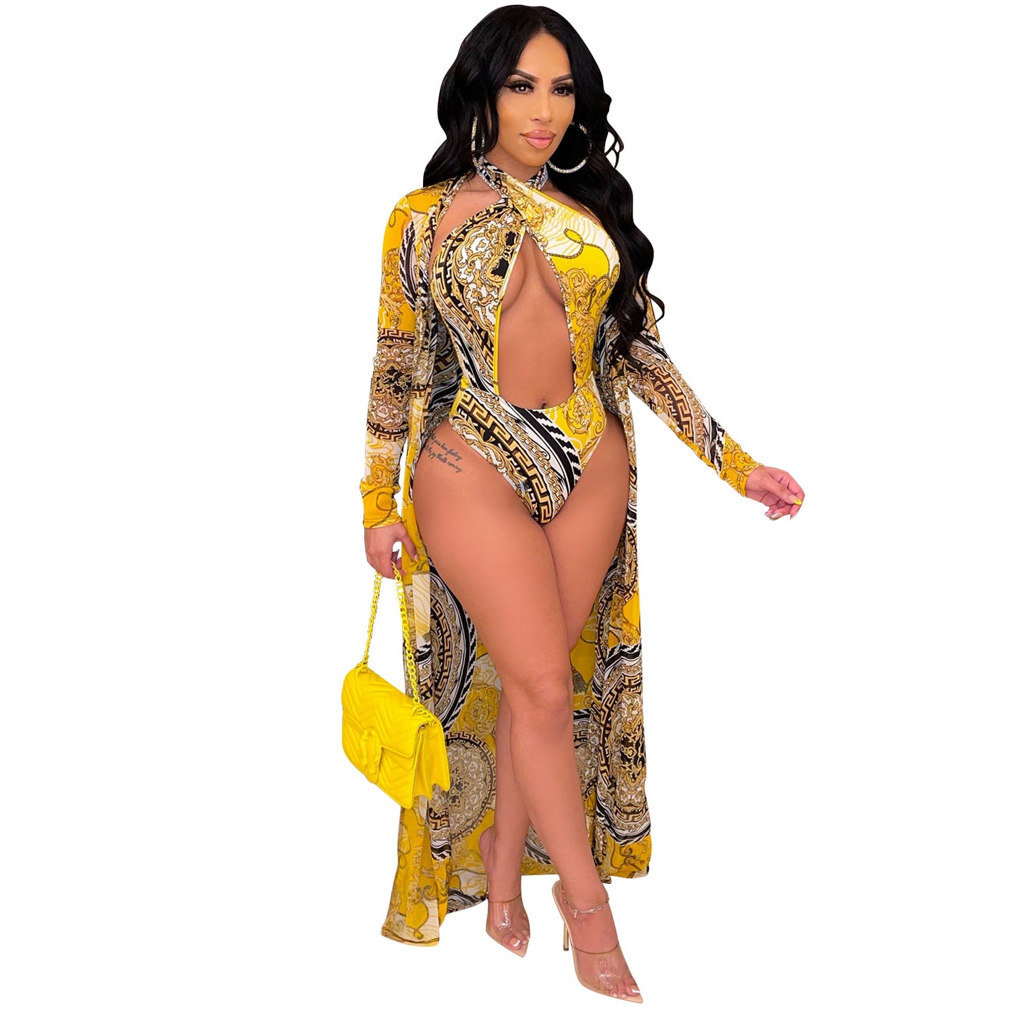 Women's Shawl Swimsuit Two-piece