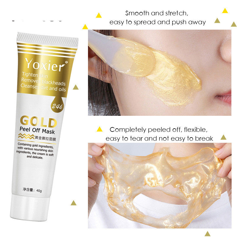 Collagen Gold Peeling Face Mask Hydrating Remove Blackheads Acne Oil Brighten Anti-Oxidation Anti-Aging Skin Care