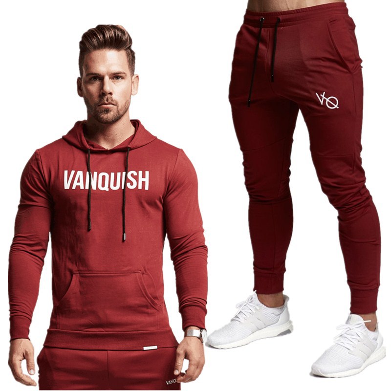 Men's Fashionable Running Fitness Long Sleeve Suit