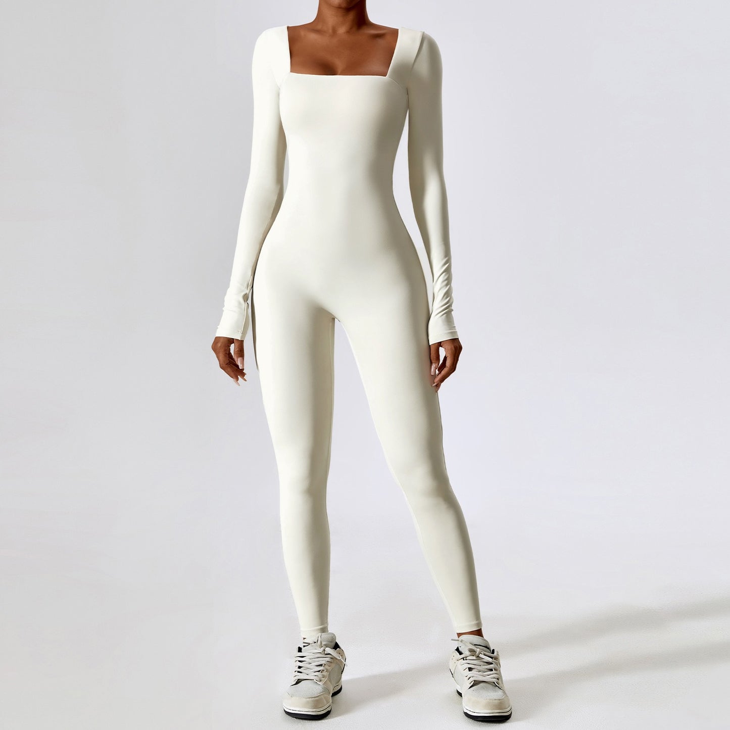 Tight-fitting long-sleeved yoga clothes for women, nude fitness sports quick-drying yoga jumpsuits