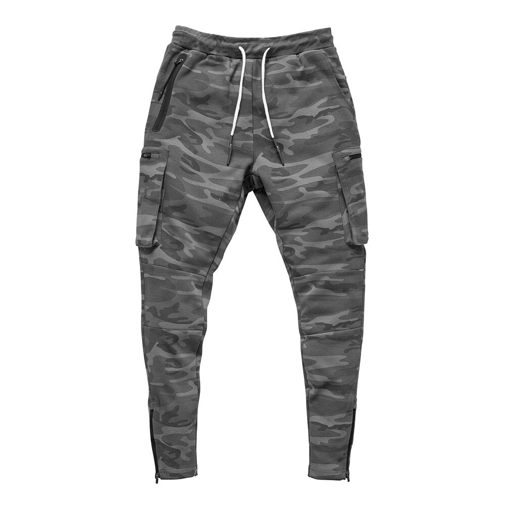 Fashion Stitching Men Pants Fitness Casual Elastic Pants men Bodybuilding Clothing Casual Navy Military Sweatpants Joggers Pants