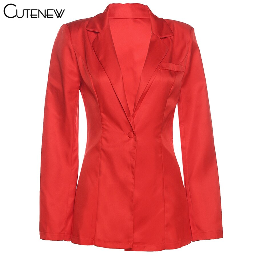 Cutenew Elegant Solid Two Piece Sets Women Outfits Slim Long Sleeve Single Button Blazer+Shorts Matching Lady Casual Streetwear