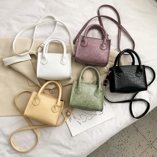 Classic Texture Vintage Alligator Leather Shoulder Bags Delicate Creative Design Women Pure Small Totes Crossbody Handbag