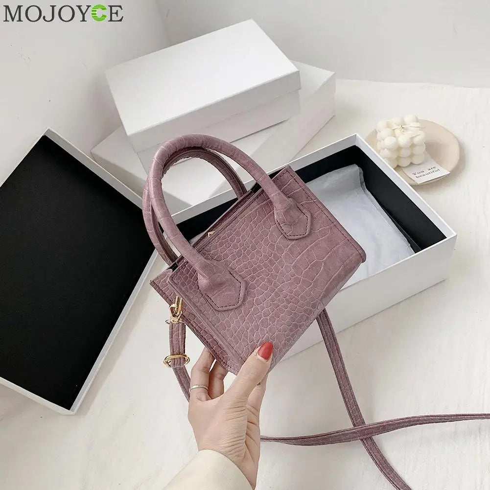 Classic Texture Vintage Alligator Leather Shoulder Bags Delicate Creative Design Women Pure Small Totes Crossbody Handbag