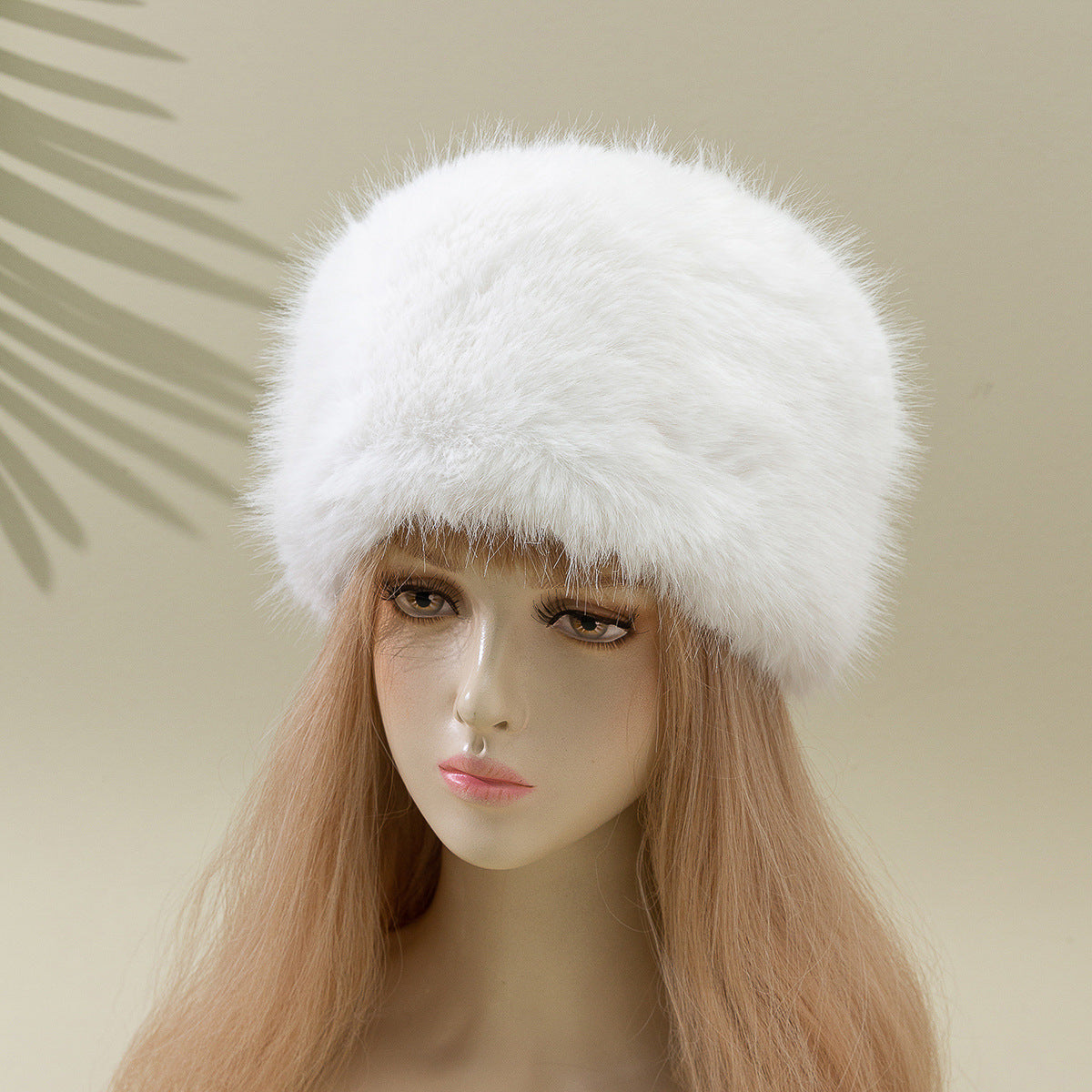 Women's Fox Fur Warm Ear Protection Bucket Hat