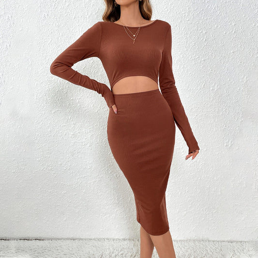 Women's Fashion Hollowed-out Slimming Sheath Dress