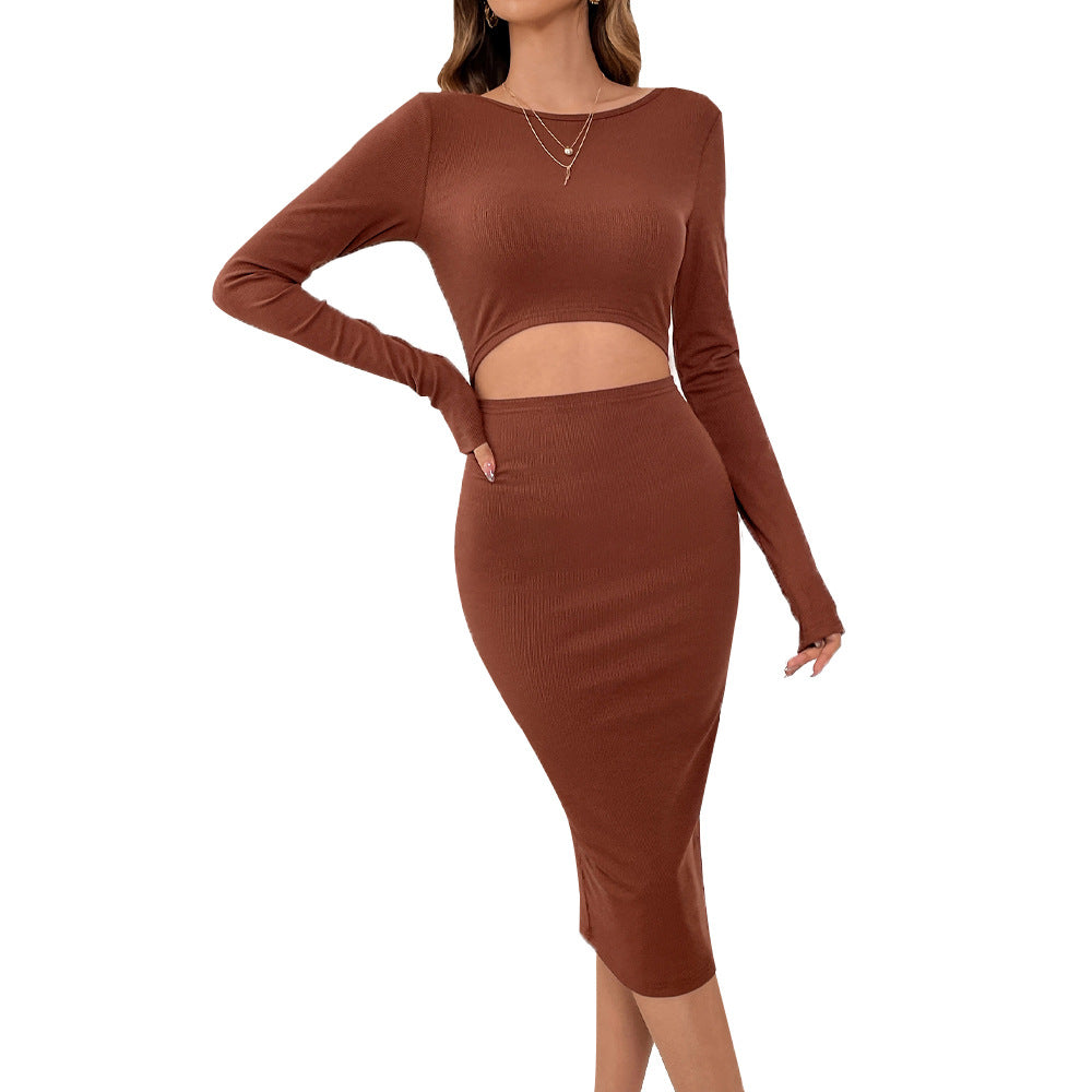 Women's Fashion Hollowed-out Slimming Sheath Dress