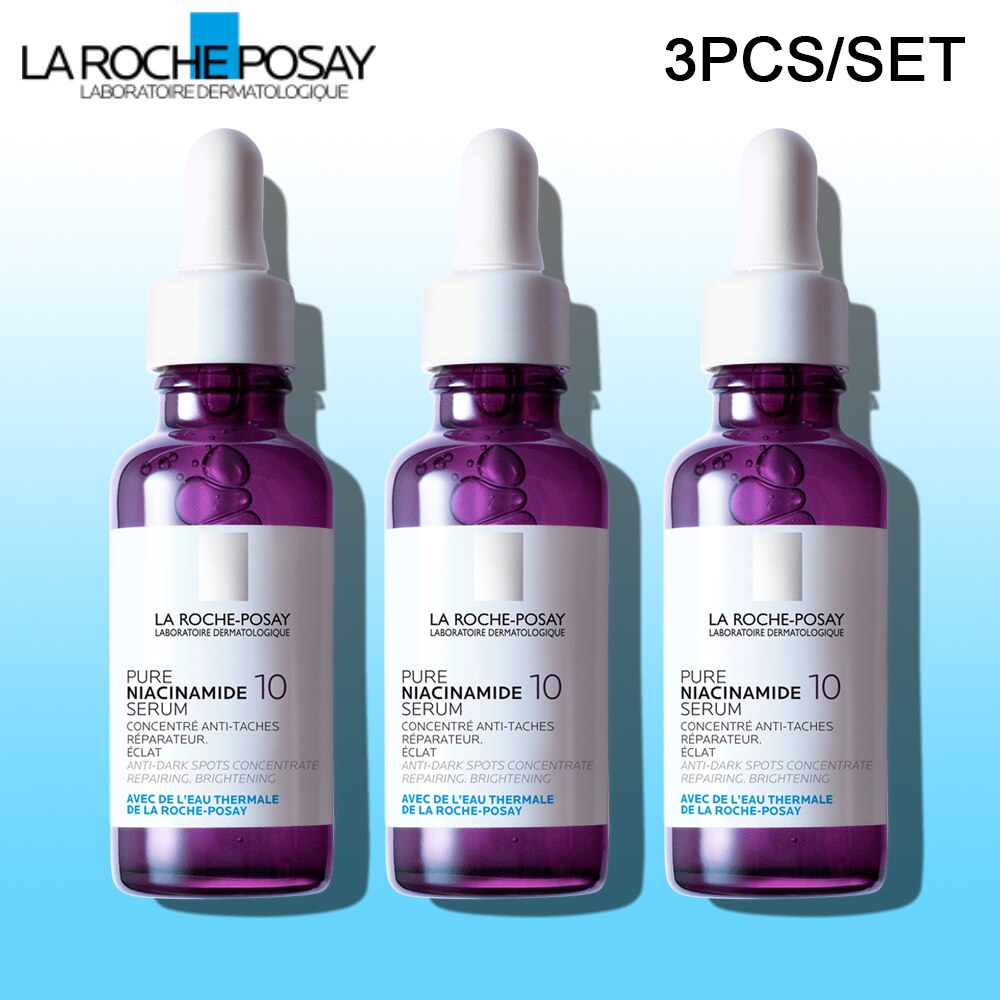 3PCS La Roche Posay Serum CICAPLAST B5/ RETINOL B3/ PURE VITAMIN C10/ HYALU B5/ EFFACLAR Serum/ NIACINAMIDE 10 Free Combination