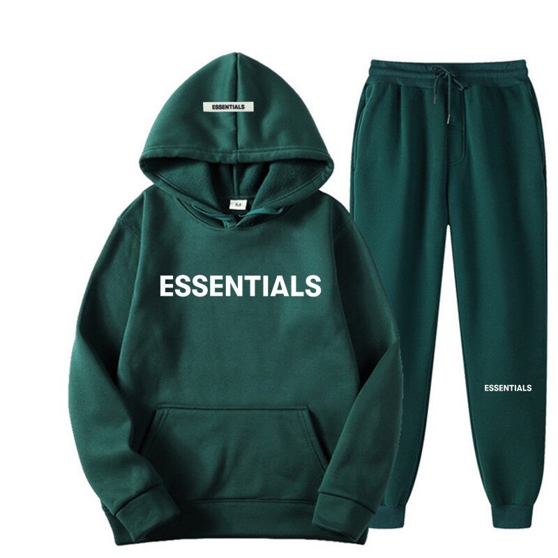 Essential Fashion Hoodies Men Women Hooded Sweatshirt Suit Couple Jogging Sweatshirts Oversize Streetwear Tracksuit Men Clothing