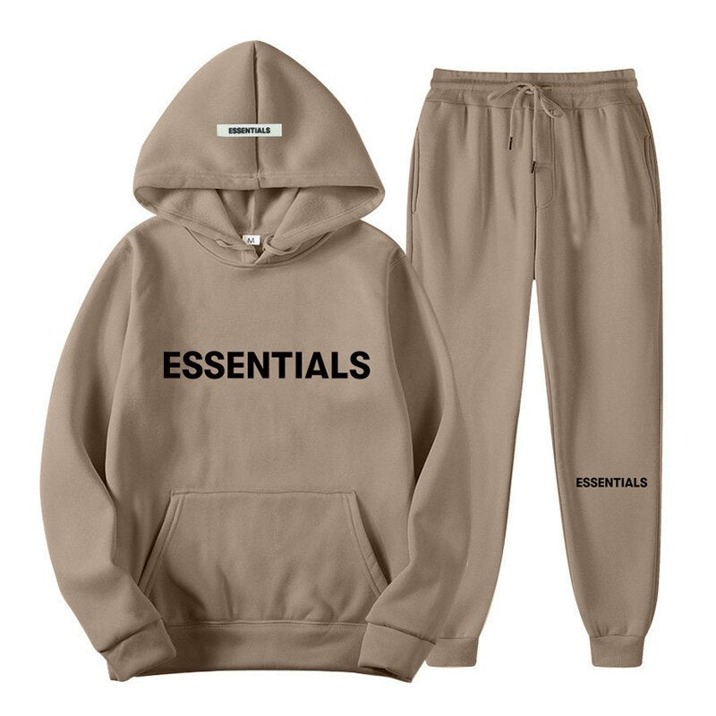 Essential Fashion Hoodies Men Women Hooded Sweatshirt Suit Couple Jogging Sweatshirts Oversize Streetwear Tracksuit Men Clothing