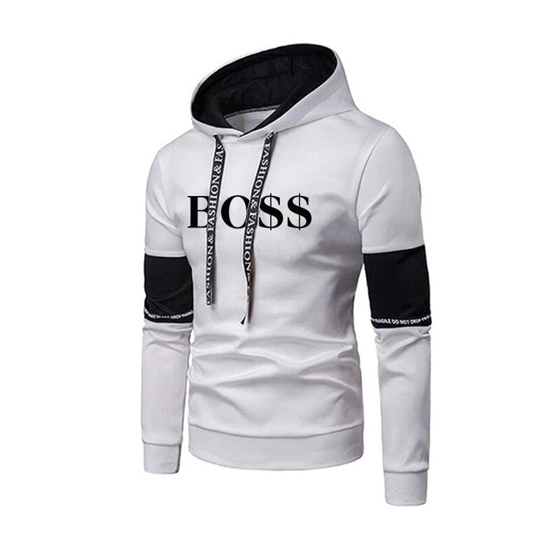 Newest Men Fashion Luxury Tracksuit Long Sleeve Hoodie + Sports Pants Sets Pullover Sweater Tops and Jogging Pants Casual Outfit