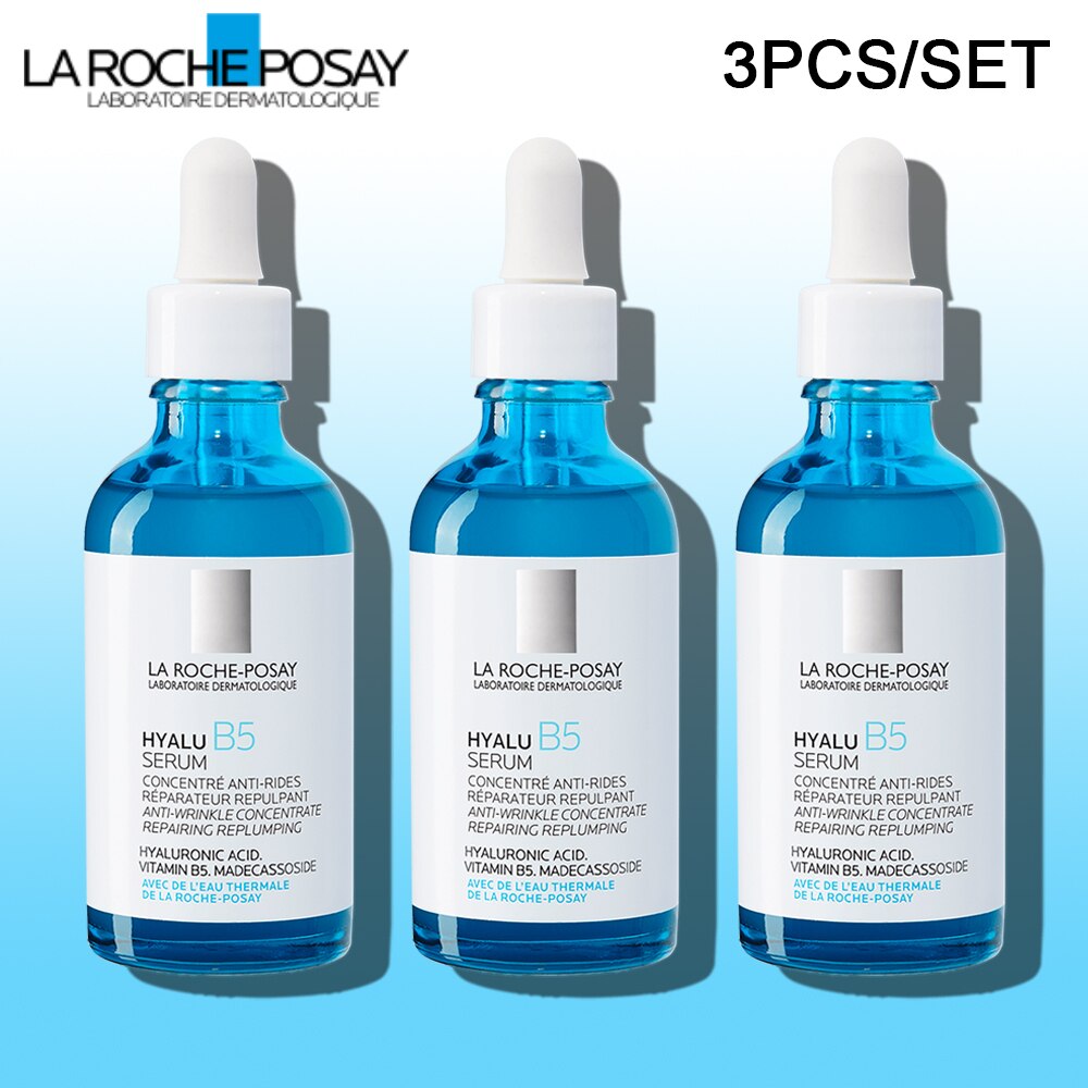 3PCS La Roche Posay Serum CICAPLAST B5/ RETINOL B3/ PURE VITAMIN C10/ HYALU B5/ EFFACLAR Serum/ NIACINAMIDE 10 Free Combination