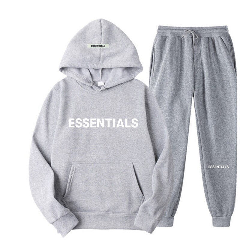 Essential Fashion Hoodies Men Women Hooded Sweatshirt Suit Couple Jogging Sweatshirts Oversize Streetwear Tracksuit Men Clothing