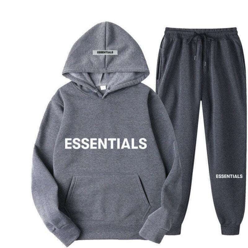 Essential Fashion Hoodies Men Women Hooded Sweatshirt Suit Couple Jogging Sweatshirts Oversize Streetwear Tracksuit Men Clothing