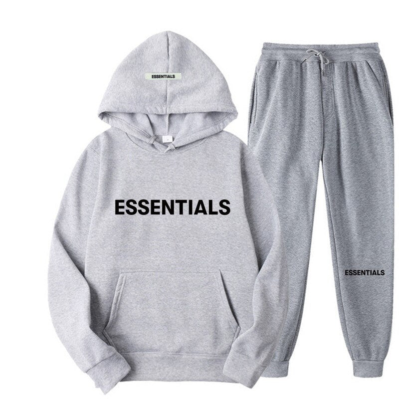 Essential Fashion Hoodies Men Women Hooded Sweatshirt Suit Couple Jogging Sweatshirts Oversize Streetwear Tracksuit Men Clothing