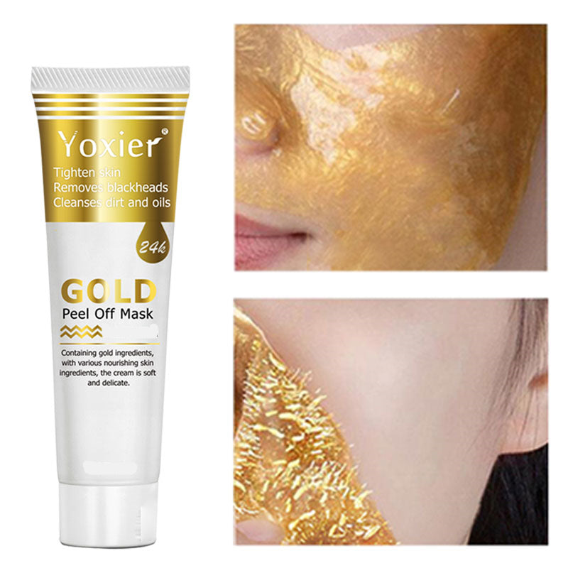 Collagen Gold Peeling Face Mask Hydrating Remove Blackheads Acne Oil Brighten Anti-Oxidation Anti-Aging Skin Care