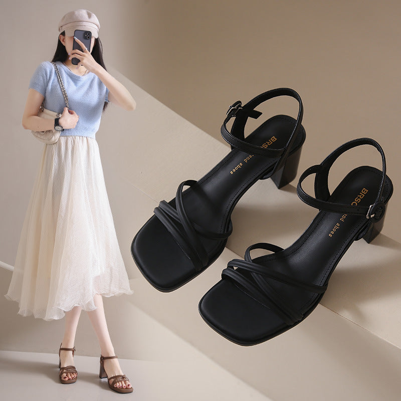 Women's Fashionable Outerwear Simple Elegant Sandals