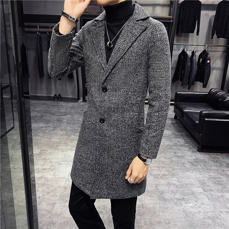 Men's Fashion Personality Windbreaker Slim Coat