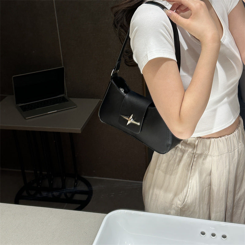 All-match Hot Girl Advanced Shoulder Messenger Baguette Bag